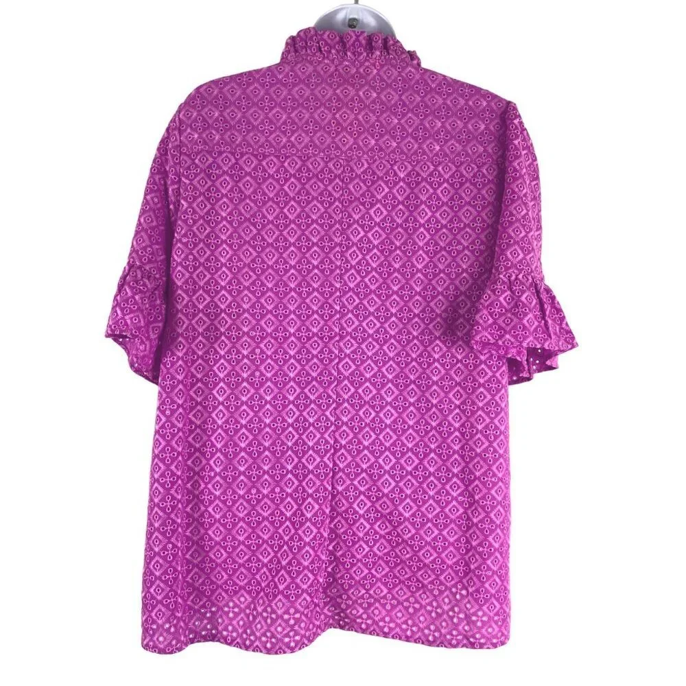 Lilly Pulitzer Pink Button Down Shirt - Picture 5 of 12